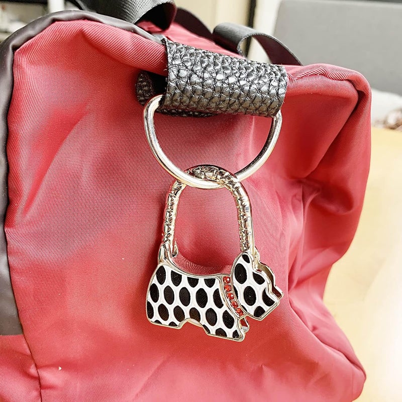 KSMD Purse Hooks for Table and Bars,Portable Purse Hanger Organizers Hooks Handbag Holder Pocketbook Holder Bag Storage for Desk Bag Hook,Foldable Folding Table Hook Hanger - Image 5